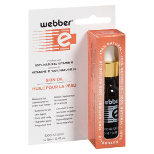 WEBBER Skin oil fortified with 100% pure vitamin E