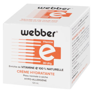 Crème hydratante avec vitamine E Webber