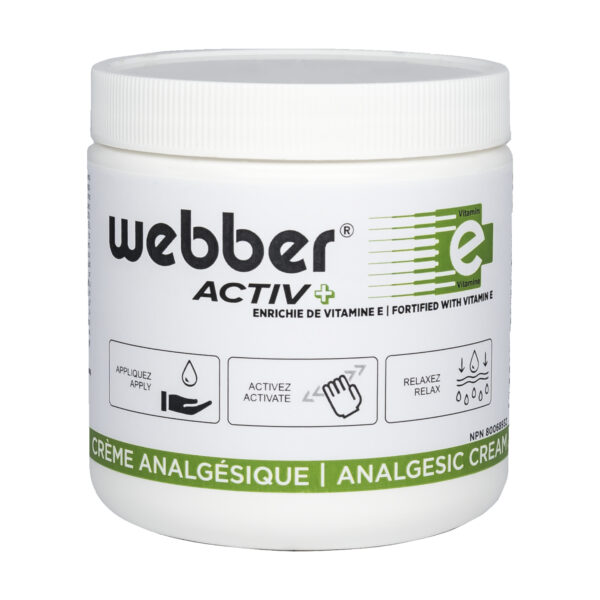 Analgesic cream WEBBER Activ+ with vitamin E - 450g - 065798431252